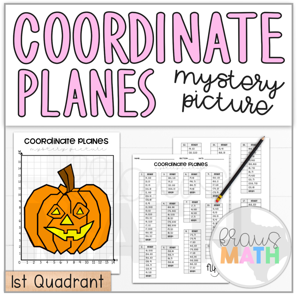 Halloween Pumpkin Coordinate Plane Mystery Picture (1St Halloween Pumpkin Coordinate Plane Mystery Picture (1St