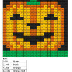 Halloween Pumpkin  Holiday Multiplication   Coloring Squared