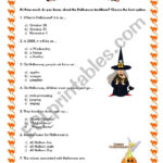 Halloween Quiz   Esl Worksheetladybug