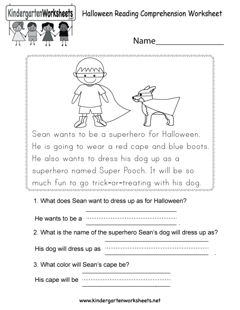 Halloween Reading Comprehension Worksheets | Kids Activities
