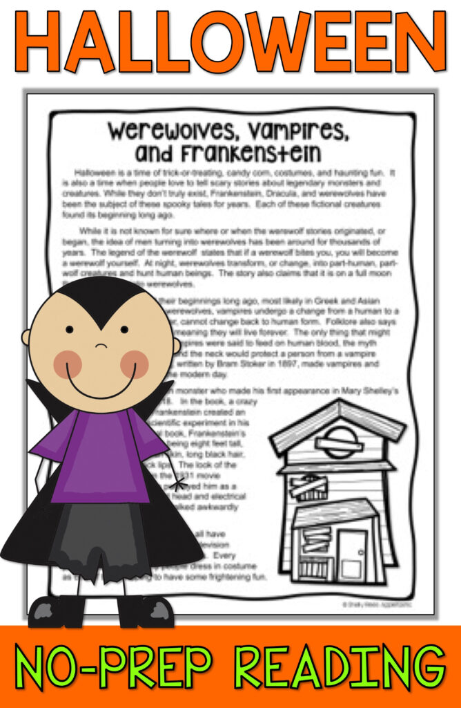 Halloween Reading Packet   Halloween Reading Comprehension