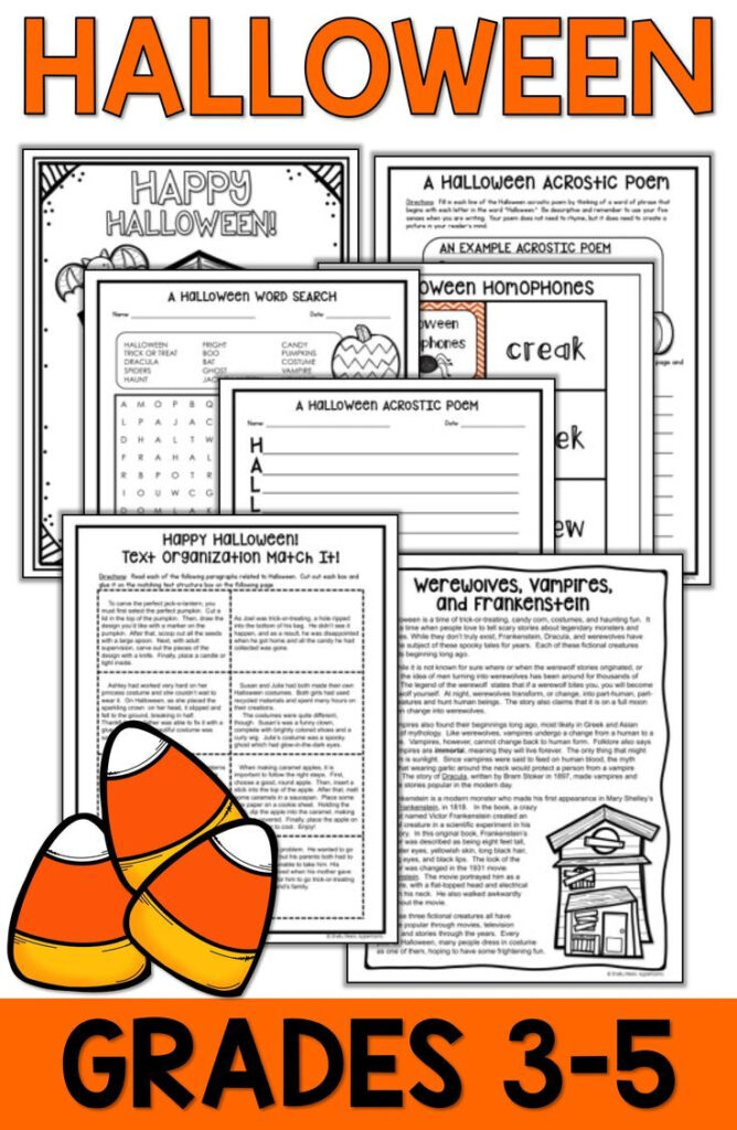 Halloween Reading Packet   Halloween Reading Comprehension