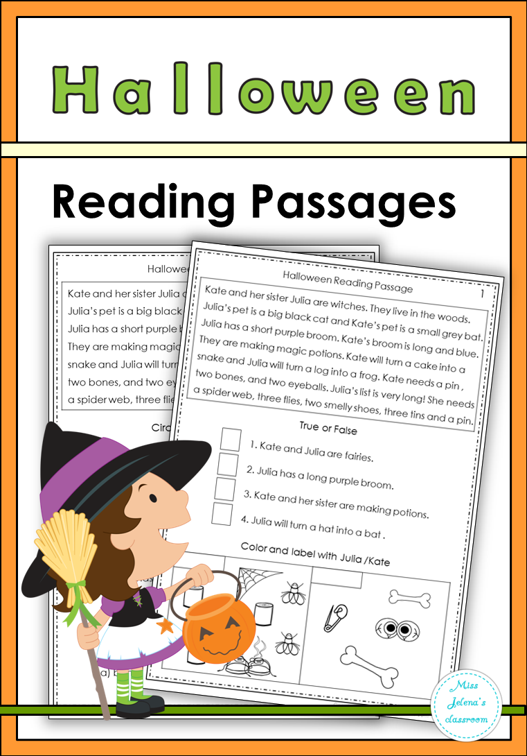 Halloween Reading Passages | Halloween Reading Passages