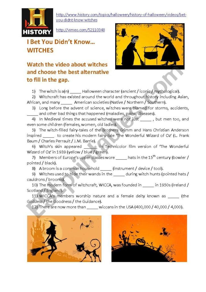 Halloween Related Video: I Bet You Didn't Know… Witches