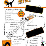 Halloween Rhymes   Esl Worksheetmiss O