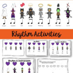 Halloween Rhythms For Your Music Class. Instrument Fun To