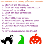 Halloween Safety Checklist, Halloween Safety Checklist
