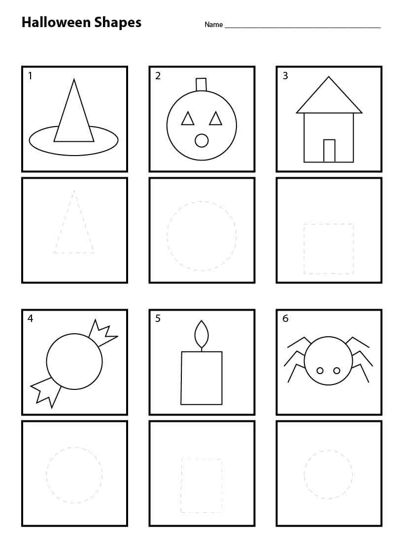 Halloween Shapes For Pre-K - Art Projects For Kids