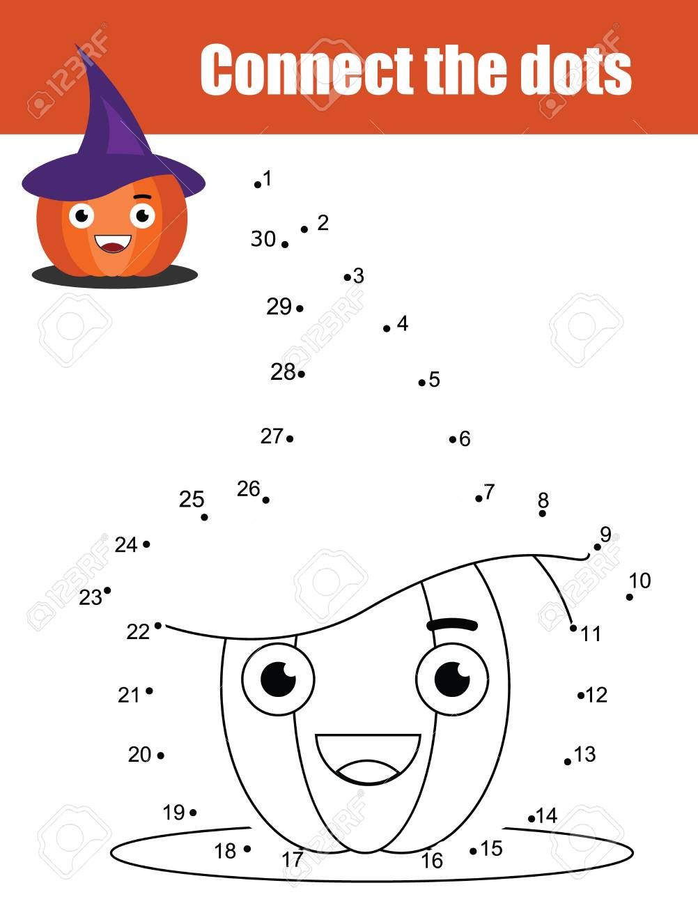 Halloween Skip Count2S Dot To Worksheets Difficult