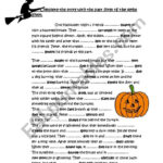 Halloween Story & Simple Past   Esl Worksheetmisseleonora