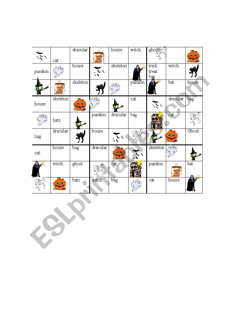Halloween Sudoku - Esl Worksheetgreek Professor