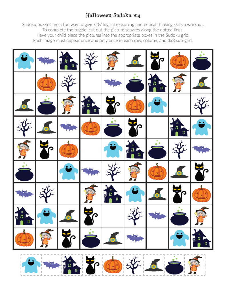 Halloween Sudoku Puzzles   Gift Of Curiosity