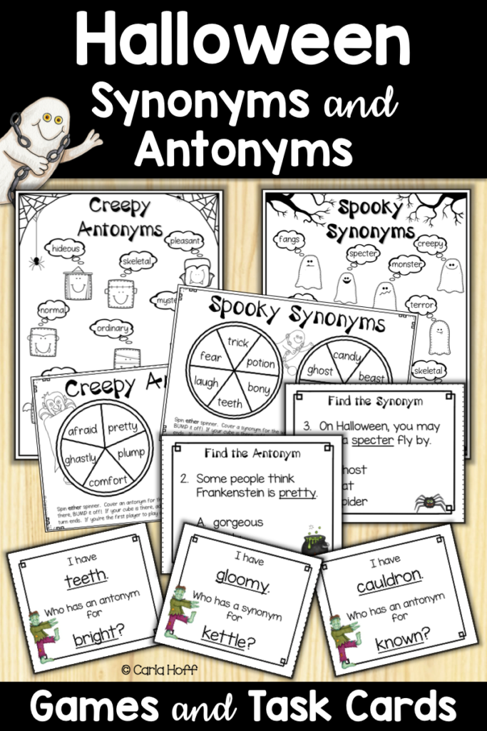 Halloween Synonyms & Antonyms Games | Synonyms And Antonyms