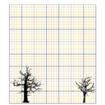 Halloween Trees 5 Lines/inch Graph Paper