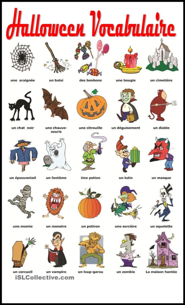 Halloween Vocabulaire | Vocabulaire, Fle Et Halloween Halloween Vocabulaire | Vocabulaire, Fle Et Halloween