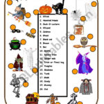 Halloween Vocabulary   Esl Worksheetanna P