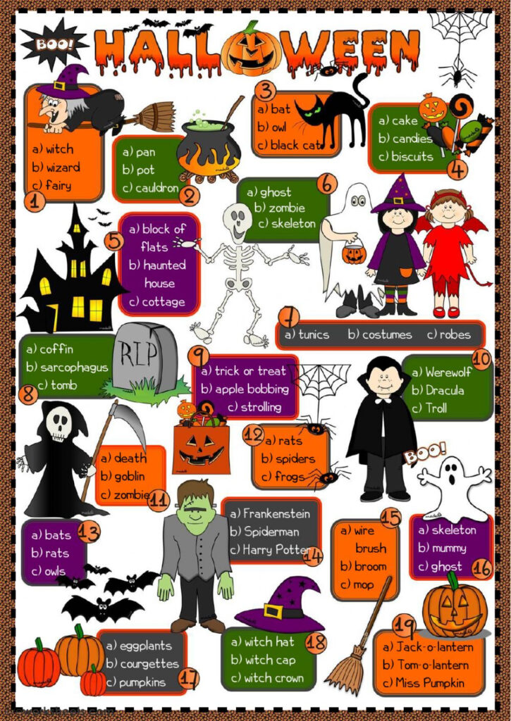 Halloween   Vocabulary Worksheet