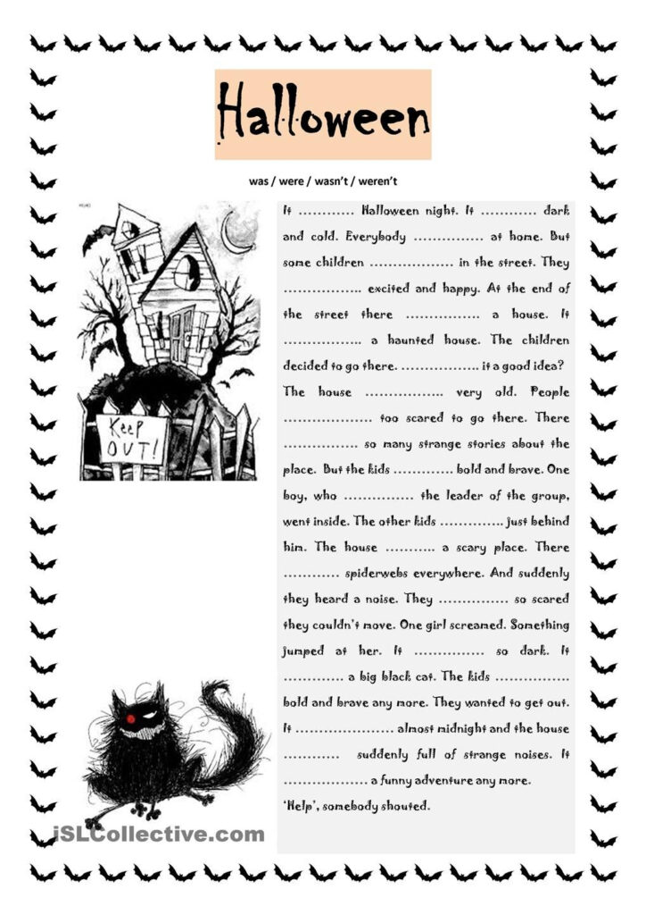 Halloween Was / Were | Halloween Worksheets, Halloween