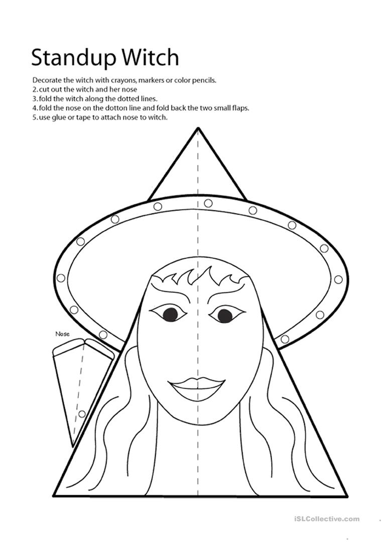 Halloween - Witch Craft - English Esl Worksheets For