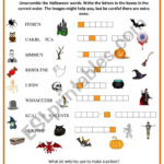 Halloween Word Scramble   Esl Worksheetursula Kirsten