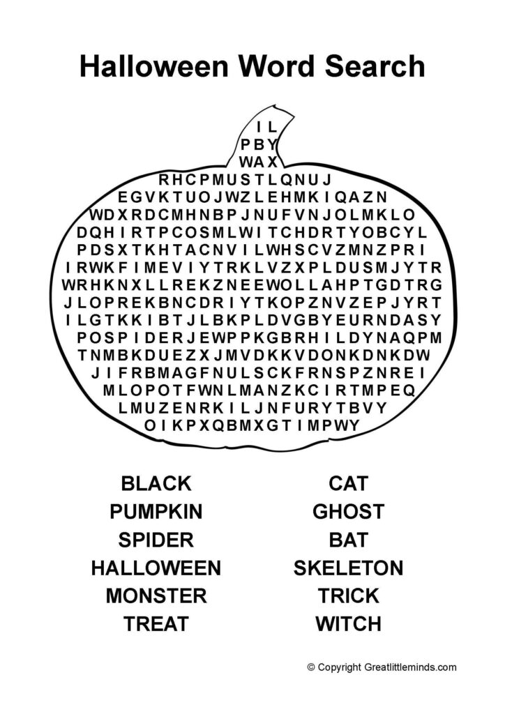 Halloween Word Search Pdf | Halloween Word Search, Halloween