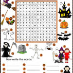 Halloween Word Search Worksheet