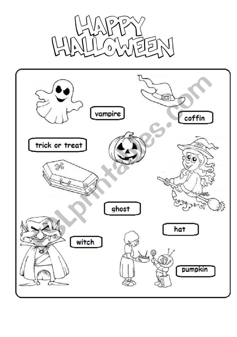 Halloween Worksheet - Esl Worksheetsubforlove