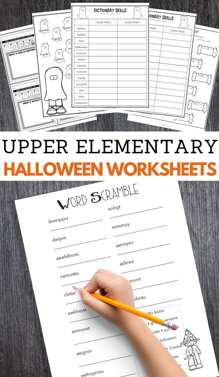 Halloween Worksheets For Upper Elementary – 3 Boys And A Dog