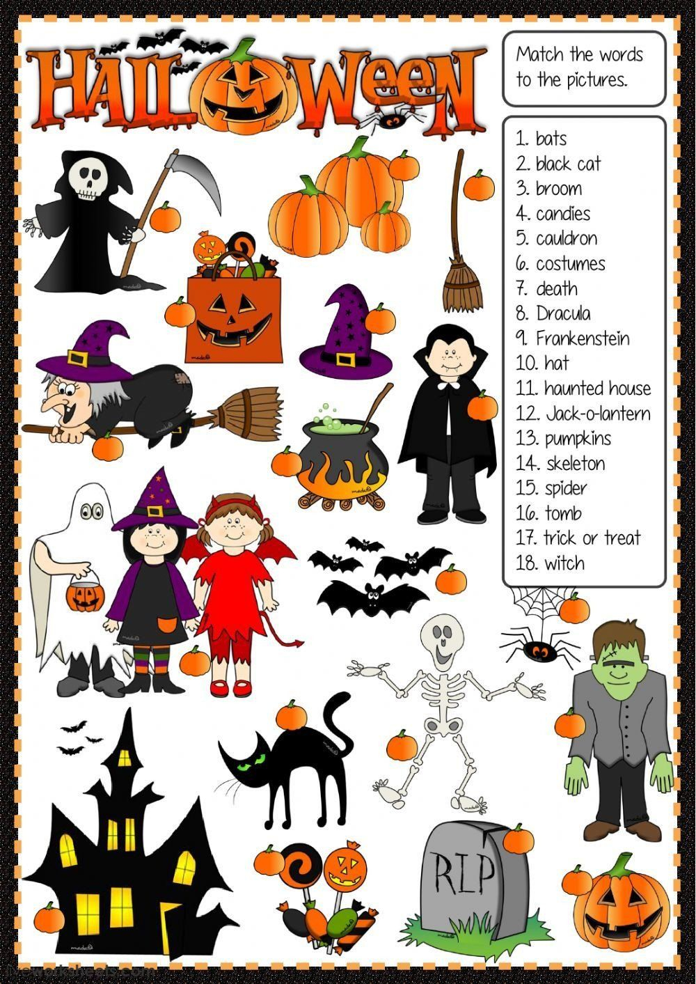 Halloween Worksheets Kindergarten Pdf Halloween Interactive