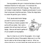 Halloween Worksheets Reading Comprehension Math Worksheet