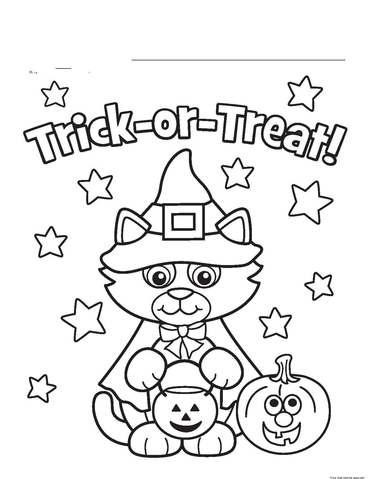 Halloweenatoloring Pages Sheets Free Worksheets For