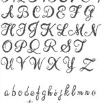 Handwriting Alphabet Cross Stitch Pattern Pdf Written Font