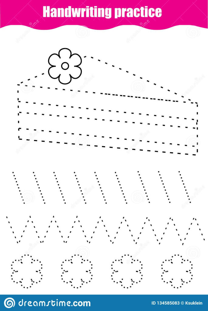 Handwriting Practice Sheet Educational Children Game Handwriting Practice Sheet Educational Children Game