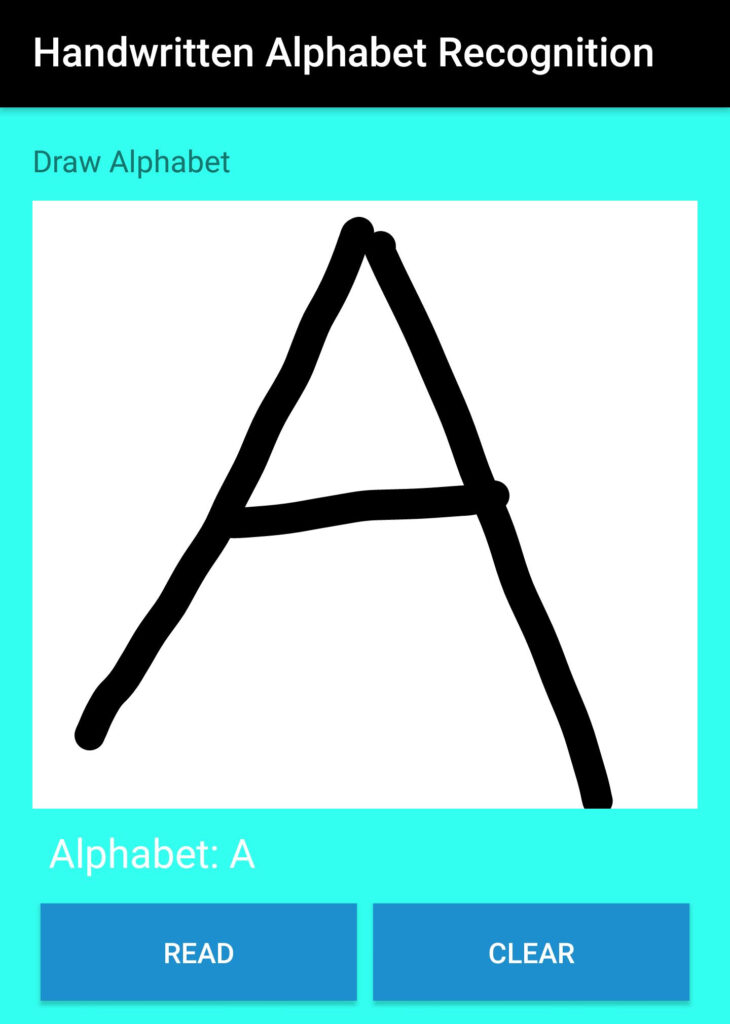 Handwritten Alphabet Recognition   Learn Abc For Android