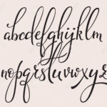 Handwritten Brush Style Modern Calligraphy Cursive Font With..