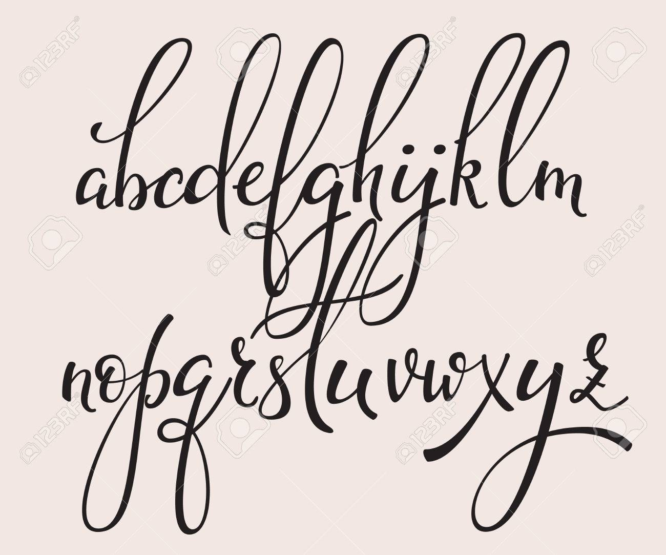 Cursive Alphabet Calligraphy | AlphabetWorksheetsFree.com