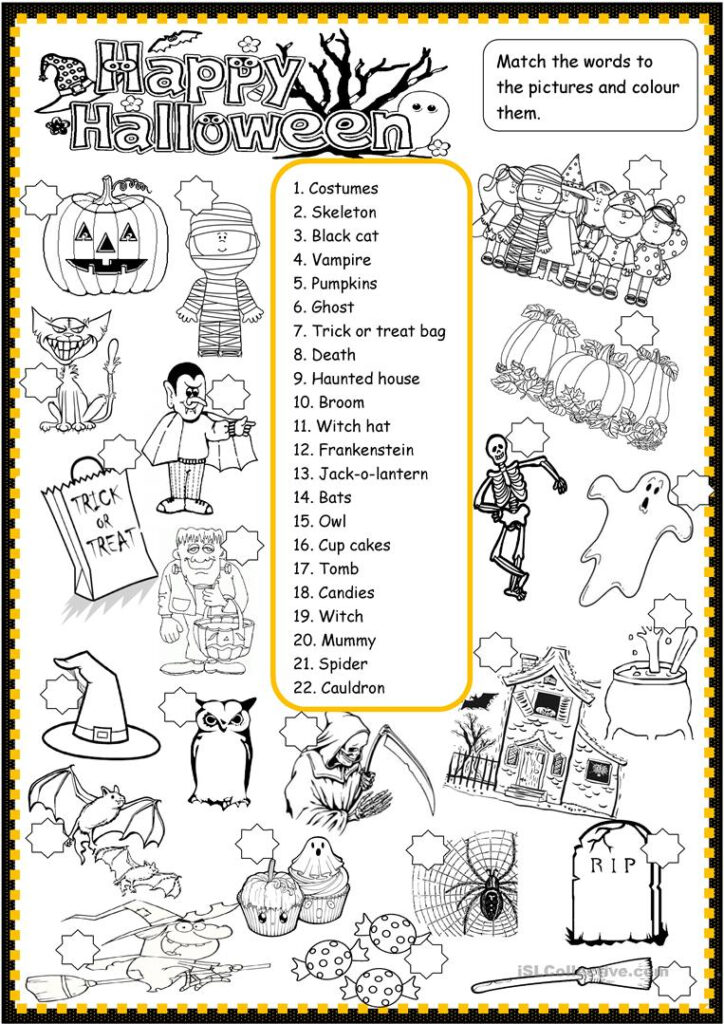 Happy Halloween   English Esl Worksheets For Distance