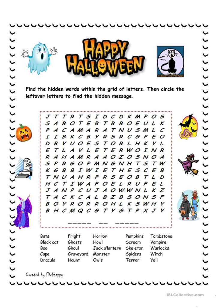 Happy Halloween!   English Esl Worksheets For Distance