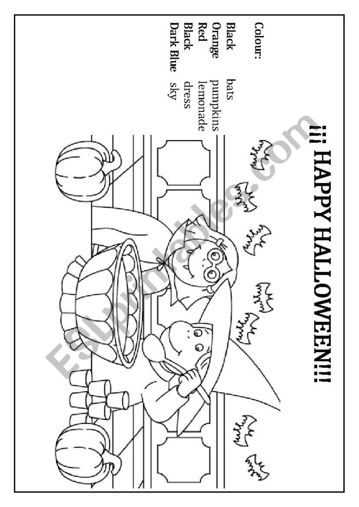 Happy Halloween Worksheet   Esl Worksheetkarmenliska