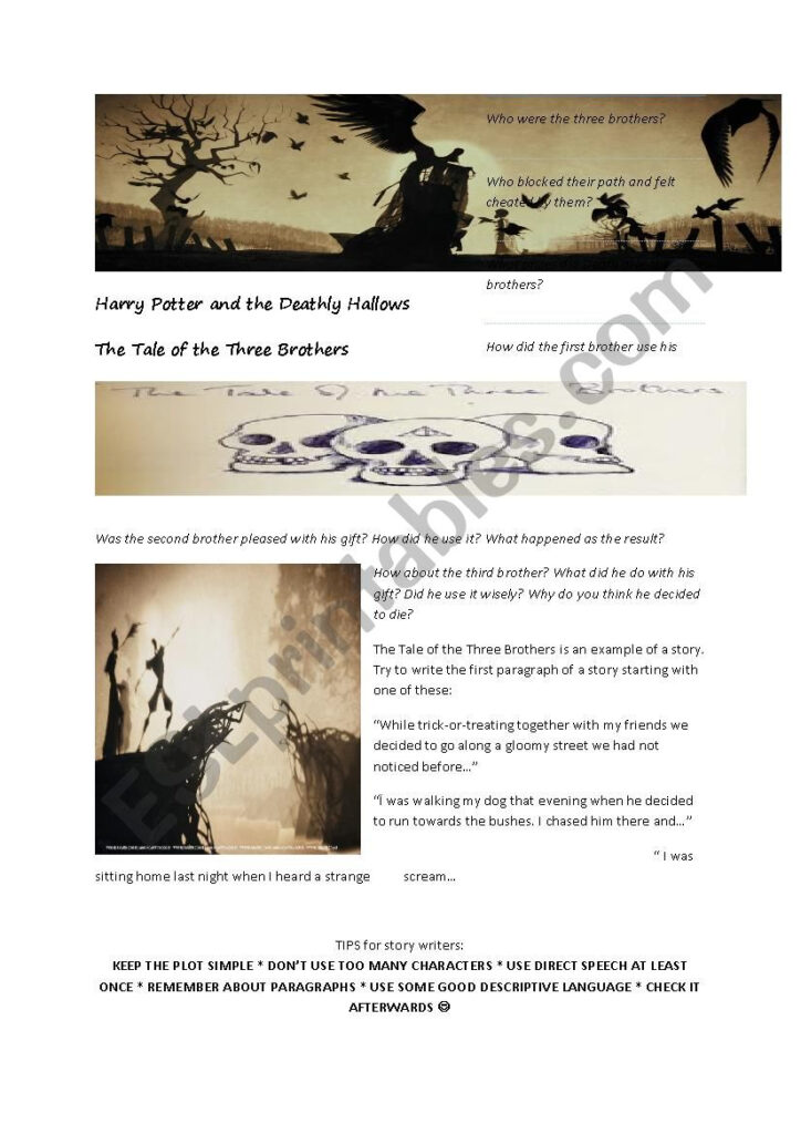Harry Potter And The Deathly Hallows The Tale Of The Three
