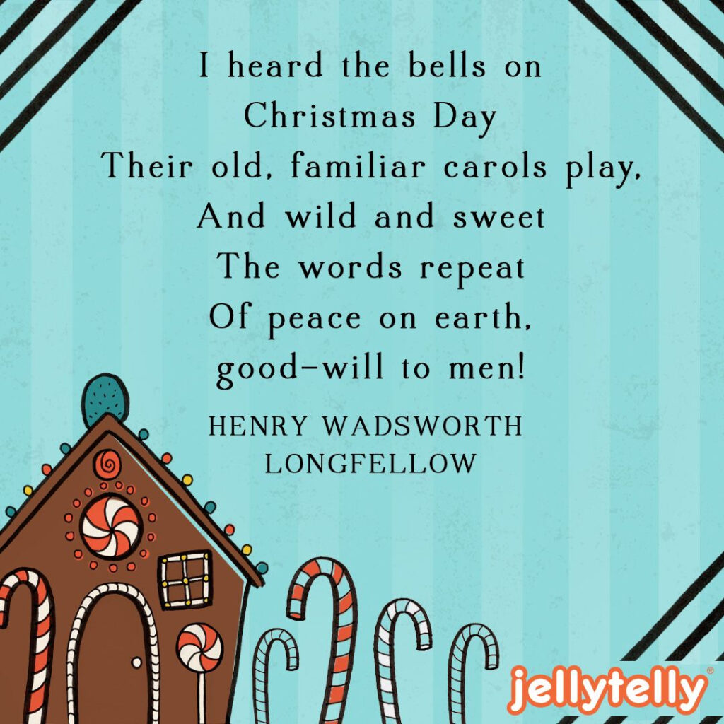 Henry Wadsworth Longfellow Christmas Music Lyric Quote Image