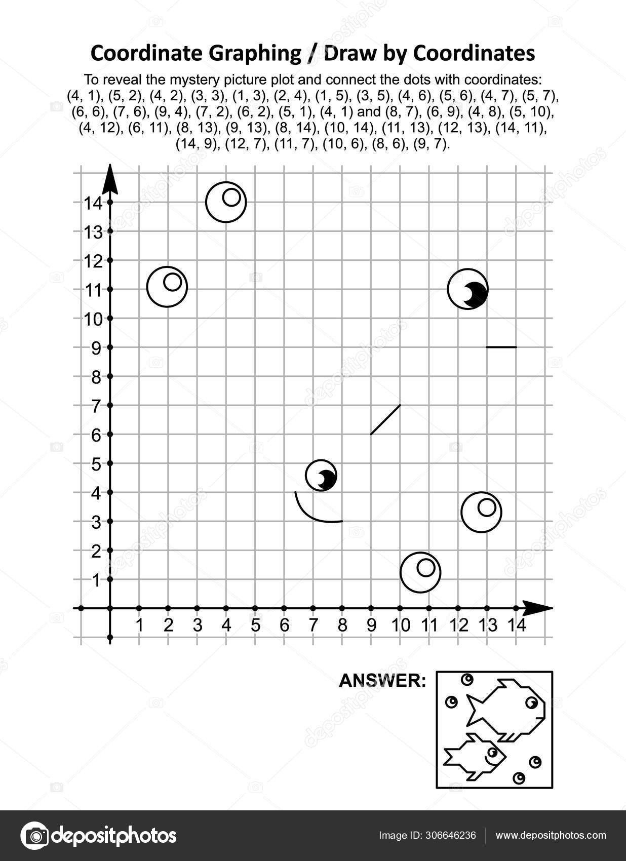 Hidden Picture Math Worksheets Coordinate Graphing Draw