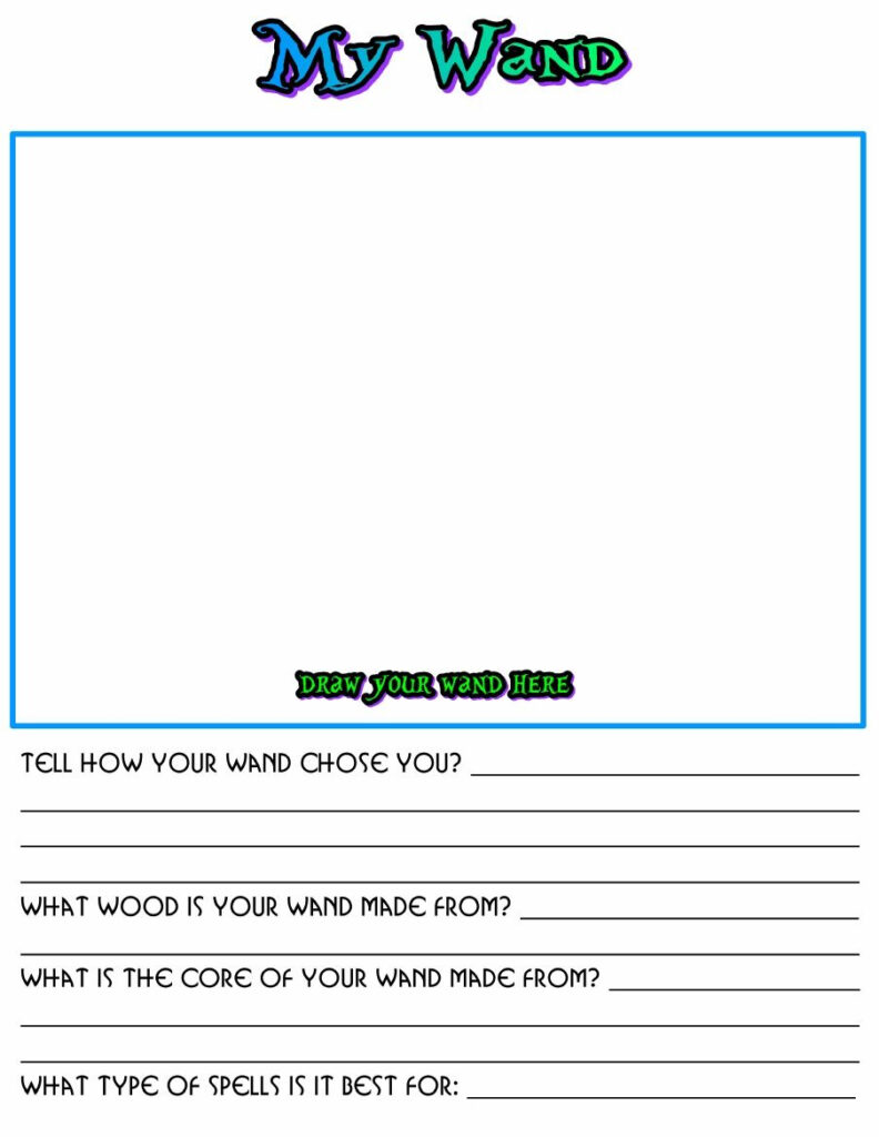 Hogwarts   Wand Worksheet | Harry Potter Classroom, Harry