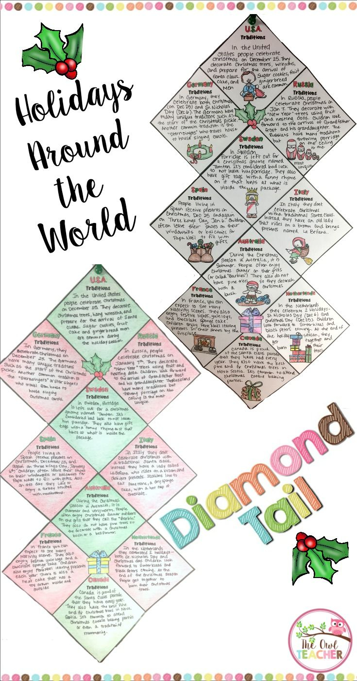 Holidays Around The World Diamond Tail - The Owl Teacher