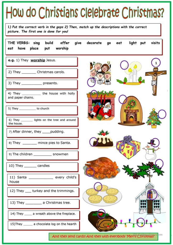 How Do Christians Celebrate Christmas?   English Esl