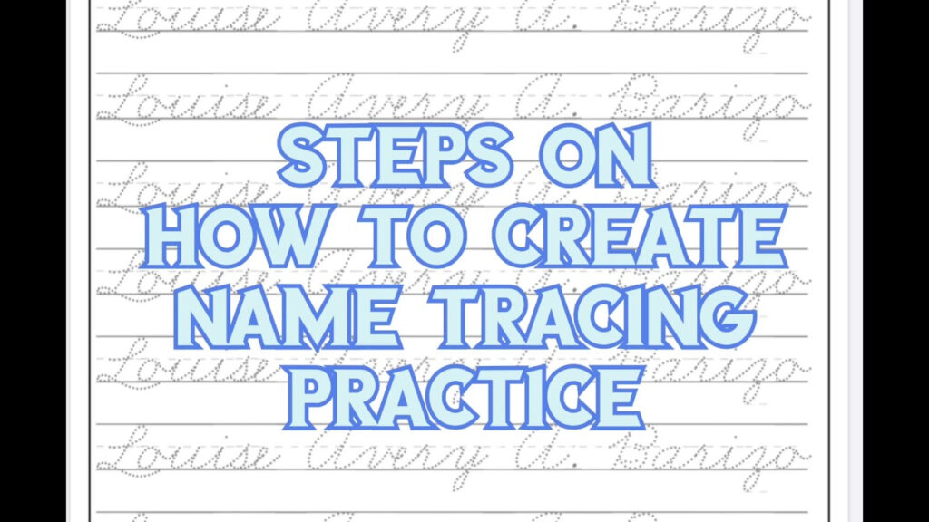 How To Create Name Tracing Worksheets | Wiz Vlog | Wiz Cool With Regard To Name Tracing Deped Common