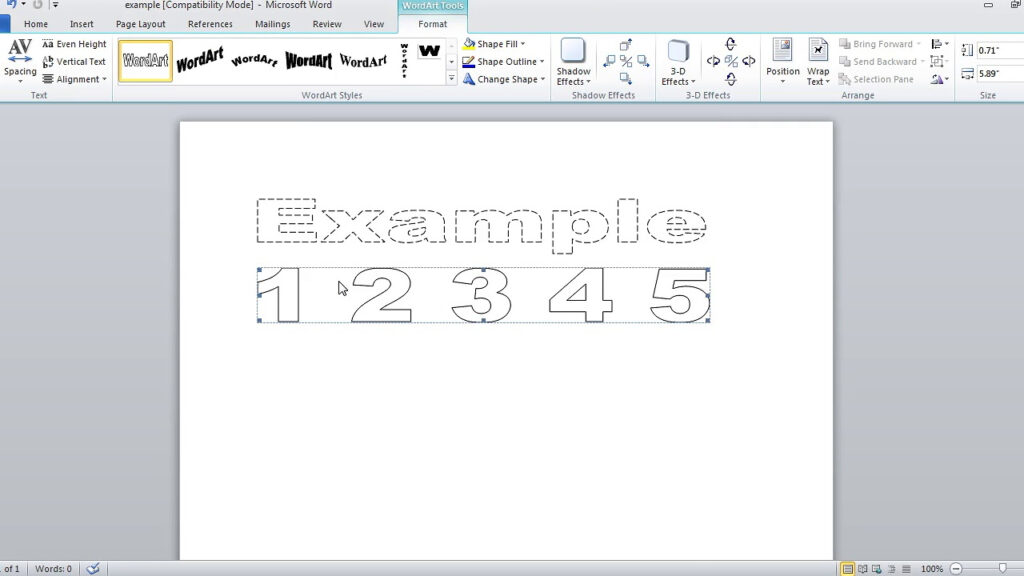 How To Make Dashed Letters And Number Tracing In Microsoft In Name Tracing Microsoft Word