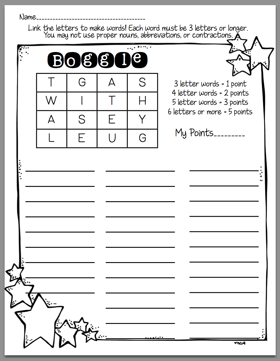 How To Use Boggle In Word Work (Sunny Days In Second Grade