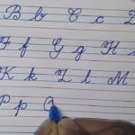 How To Write English Capital And Small Letter In Cursive.