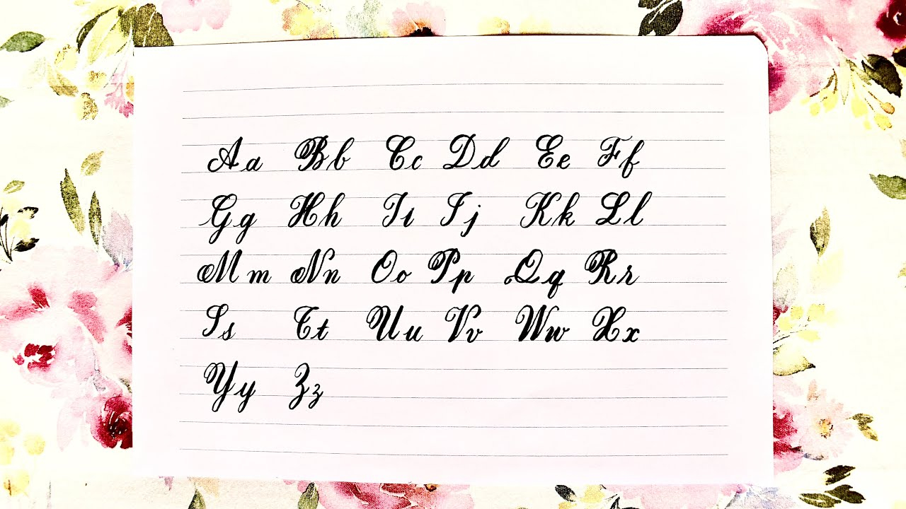 How To Write English Letters In Cursive | Cursive Alphabet | Beautiful  Handwriting